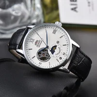 Reloj mecánico automático Unisex Orient, deportivo, hora mundial, resistente al agua, a prueba de golpes, totalmente funcional, serie sol, luna y estrellas