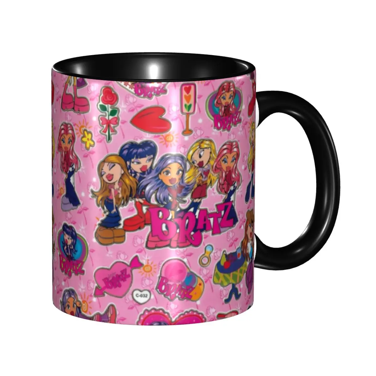

Bratz Rock Angelz Doll Collage Mugs Personalized Animated Movies For Children Coffee Ceramic Mug Creative Present