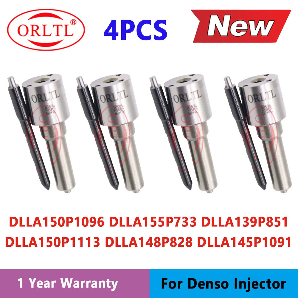 New DLLA150P1096 DLLA155P733 DLLA139P851 Injector Nozzle DLLA150P1113 DLLA148P828 DLLA145P1091 Diesel Sprayer ORLTL 4 PCS