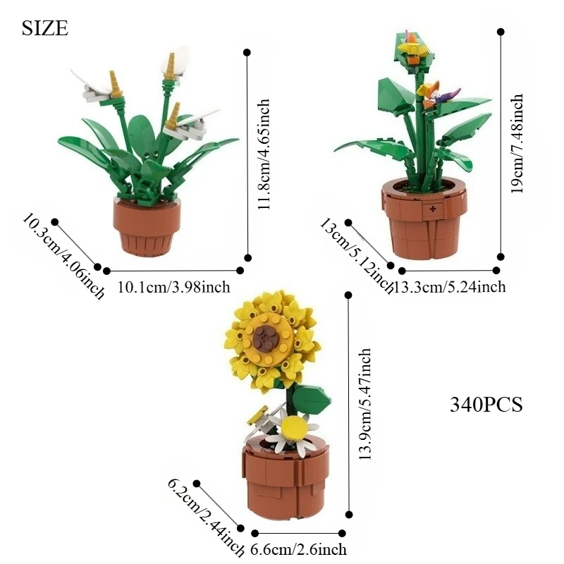 Kit di costruzione del bonsai botanico, modello di pianta fai da te, regalo per decorazioni da giardino Zen per adolescenti e adulti