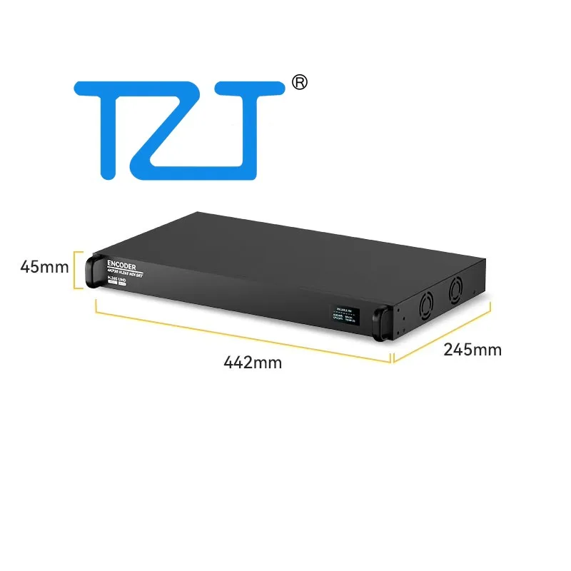 TZT ENC8-1U HD 8Channel 3531D HDMI-compatible Encoder 100-240V Low Delay Video Decoder Support 1080P60 without/with WiFi6 Module