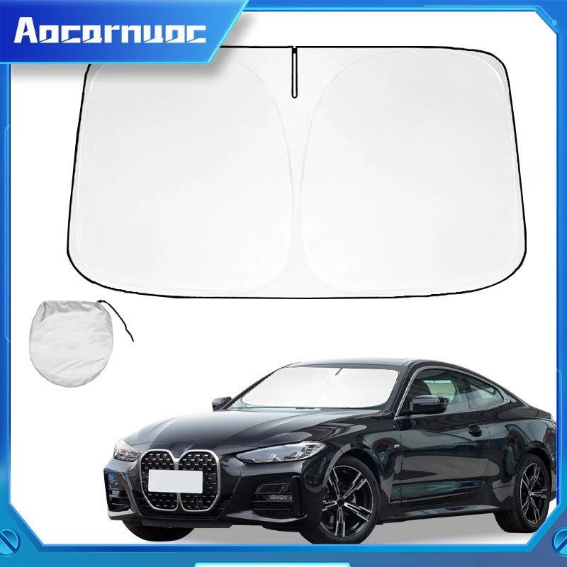 

For BMW 4 Series F32 F33 F36 G22 G26 F82 F83 Car Window Sunshade Cover Sun Shade Windshield Visor Protector Windscreen Folding