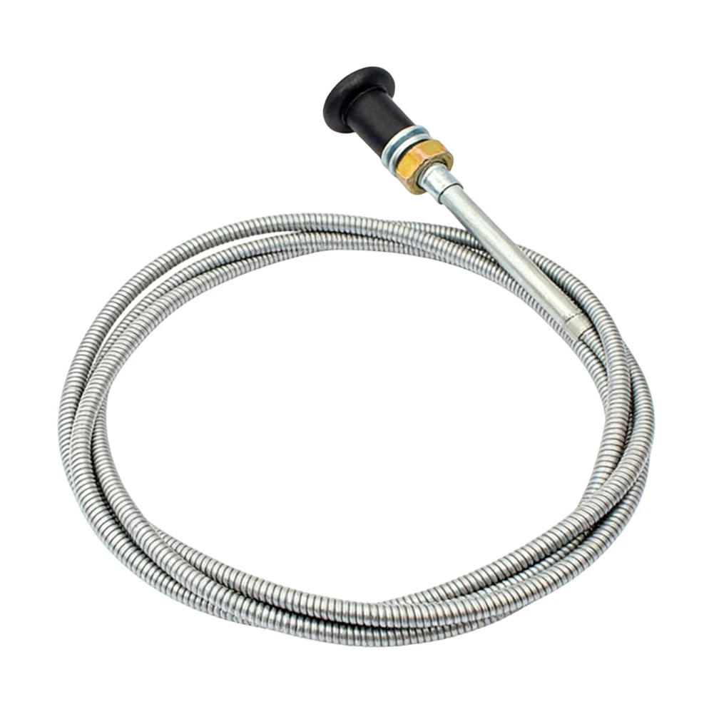 96-Inch Throttle Pull Cord Cable Compatible with Lawn Mowers For Tractors Go-Karts Cuttable Length Metal Construction Design