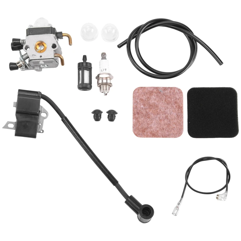 Ignition Coil Carburetor Kit For STIHL Fs80r Fs85 Fs80 Hs80 Ht75 Hs75 Hs85 Km85 Carburetor