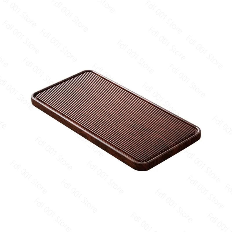 Household whole bakelite tea tray tea table living room Chinese drainage solid wood tea tray