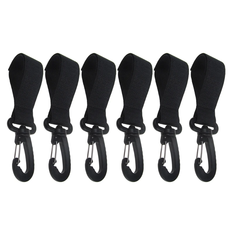 6× Kayak Marine Boat Yacht Paddle Clip Holder Watercraft Black Oar Fixing Buckle