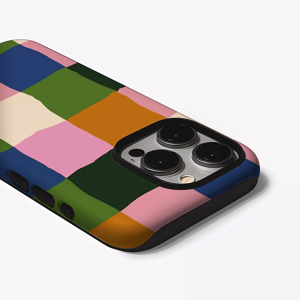 

Чехол для телефона с цветными блоками для iPhone 17, 16, 15, 14, 13, 12, 11 X XS XR XSMAX 7 8 Air Pro Max Plus, роскошная двухслойная задняя крышка