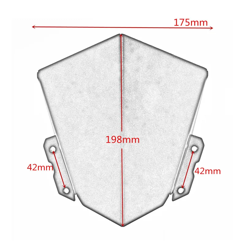 دراجة نارية الألومنيوم الزجاج الأمامي الزجاج الأمامي درع الشاشة مع مسامير لياماها MT-15 MT15 2018 2019 2020 2021 2022 2023 #6