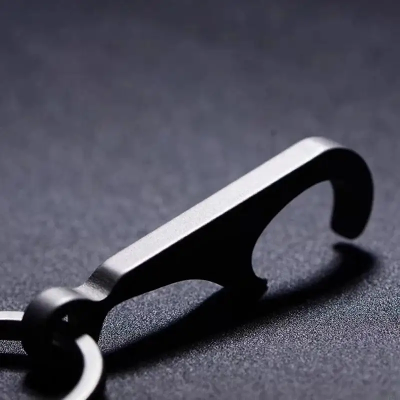 

TC4 for Titanium Alloy for Creative Mini Beer Bottle Opener Keychain with for Key Rings Can Opener Portable Gadget Pendant