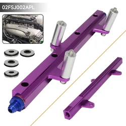 New top feed injector billet fuel rail fit for Nissan 240SX S13 SR20 SR20DET Silvia 1989-1994  Black/Purple/Blue