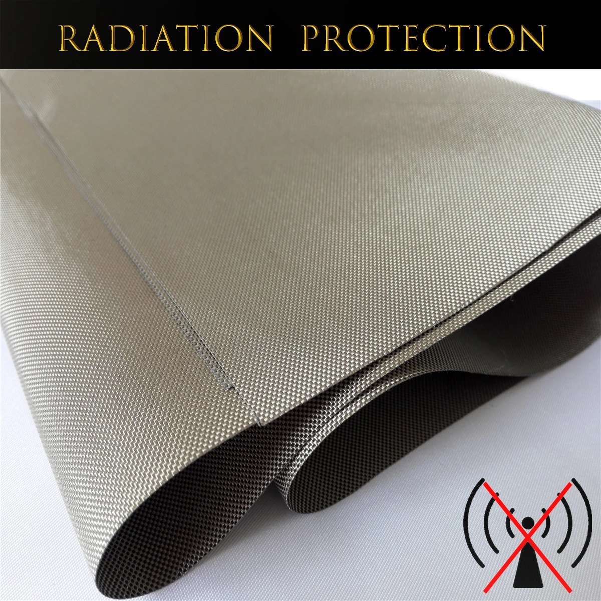 Anti-Radiation EMF Protection Oxford Cloth RF Shielding Conductive Copper Fabric for Bags and Tent Sturdy Durable