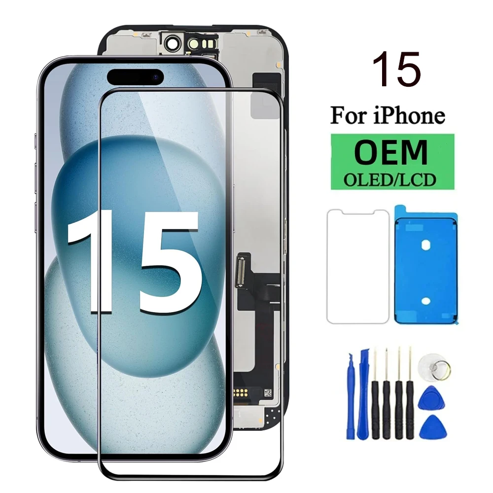 incell Pantalla For Iphone 15 LCD Display Touch Screen Digitizer Assembly For Iphone 15 A3090 A2846 A3089 A3092 LCD Replacement