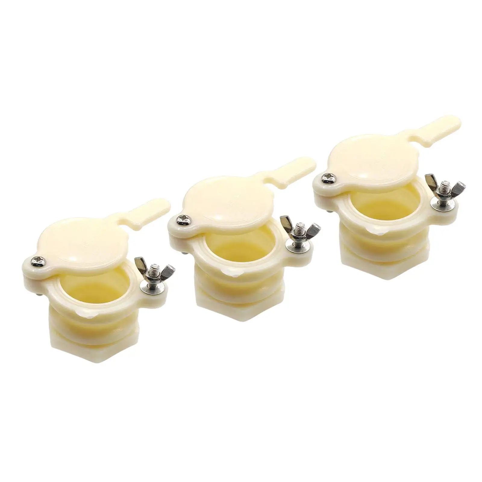 3x Honey Gate Valves Lightweight Sturdy Practical Beekeeping Gadgets for