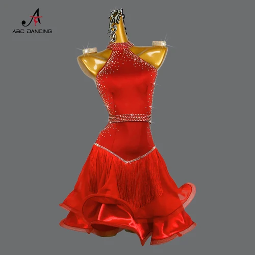 Faldas latinas para competición de salón, vestido de baile, traje de escenario, Ropa de baile, trajes de noche para niñas, fiesta Sexy, deportes de graduación, ropa de Samba