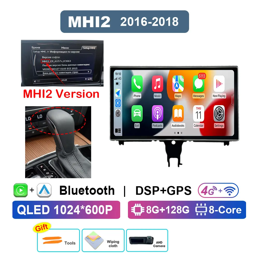 Android 16 autoradio voor Audi A6 A7 C7 RS6 RS7 S6 2012 - 2018, videospeler, IPS HD touchscreen, Bluetooth, Carplay, head unit, WiFi