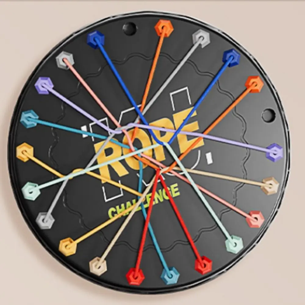 Gra Logiczna Dla Dzieci Węzły Sznurkowe Wyzwanie Kolorowy Mózg Strategia Montessori Zabawka Węzły Sznurkowe Kreskówka Skręcona Łączona Linia