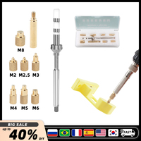 TS100 TS101 Adapter & Tips M2-M8 Heat Insert Nut Iron Tip Metal Hot Melt Nut Insertion for Standard 936 Soldering Iron Heads