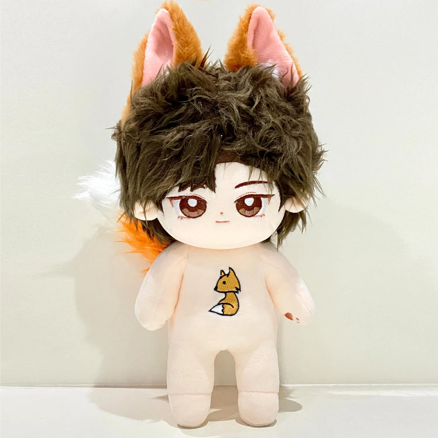 محشوة 20 سنتيمتر لطيف أفخم فستان دمية القطن مع ذيل الأذن براون الشعر لعب للأطفال الكبار هدايا عيد ميلاد للأصدقاء لور النوم