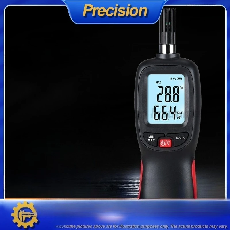 

2026 Digital Portable Hygrometer with Bluetooth Temperature and Humidity Monitor High Precision Data Logger for Indoor