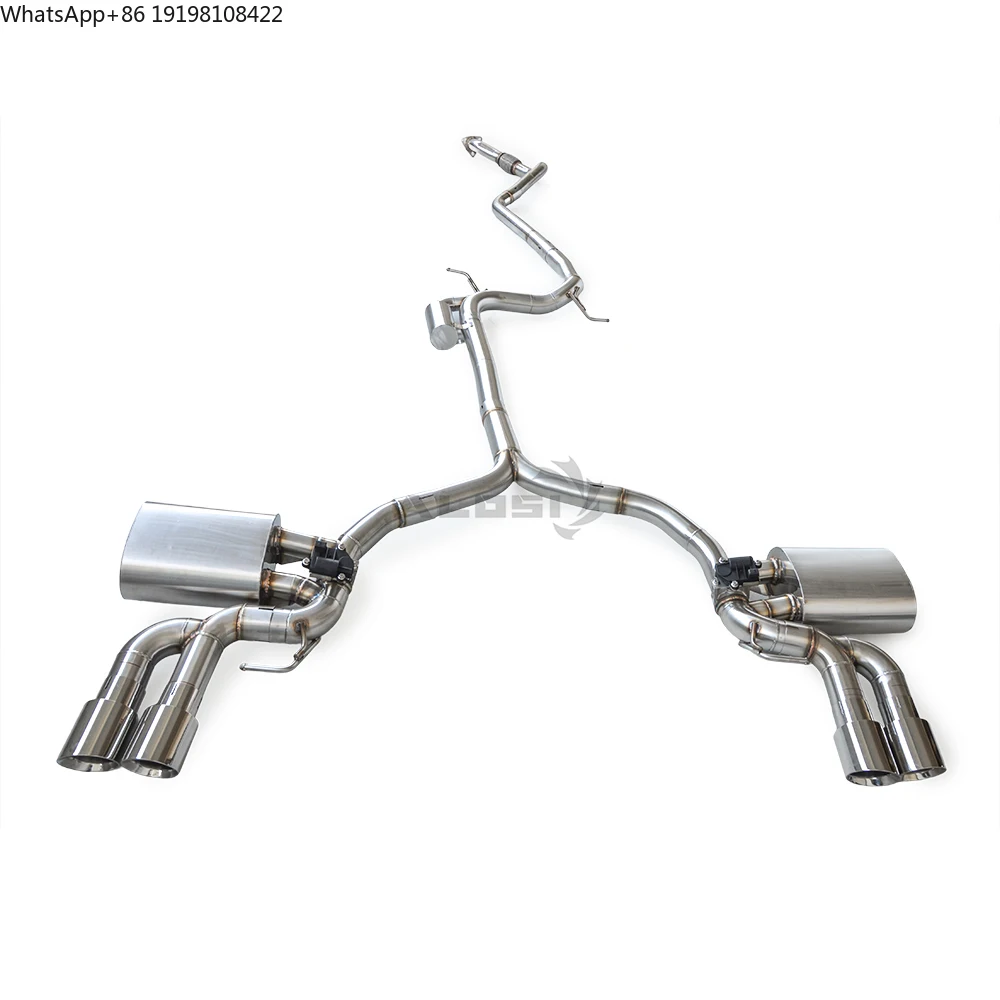Cat Back Exhaust for Audi A4/A5 2.0T  B9  2017-2024 with Valve Exhaust Performance Cat Back Exhaust System Factory Wholesale