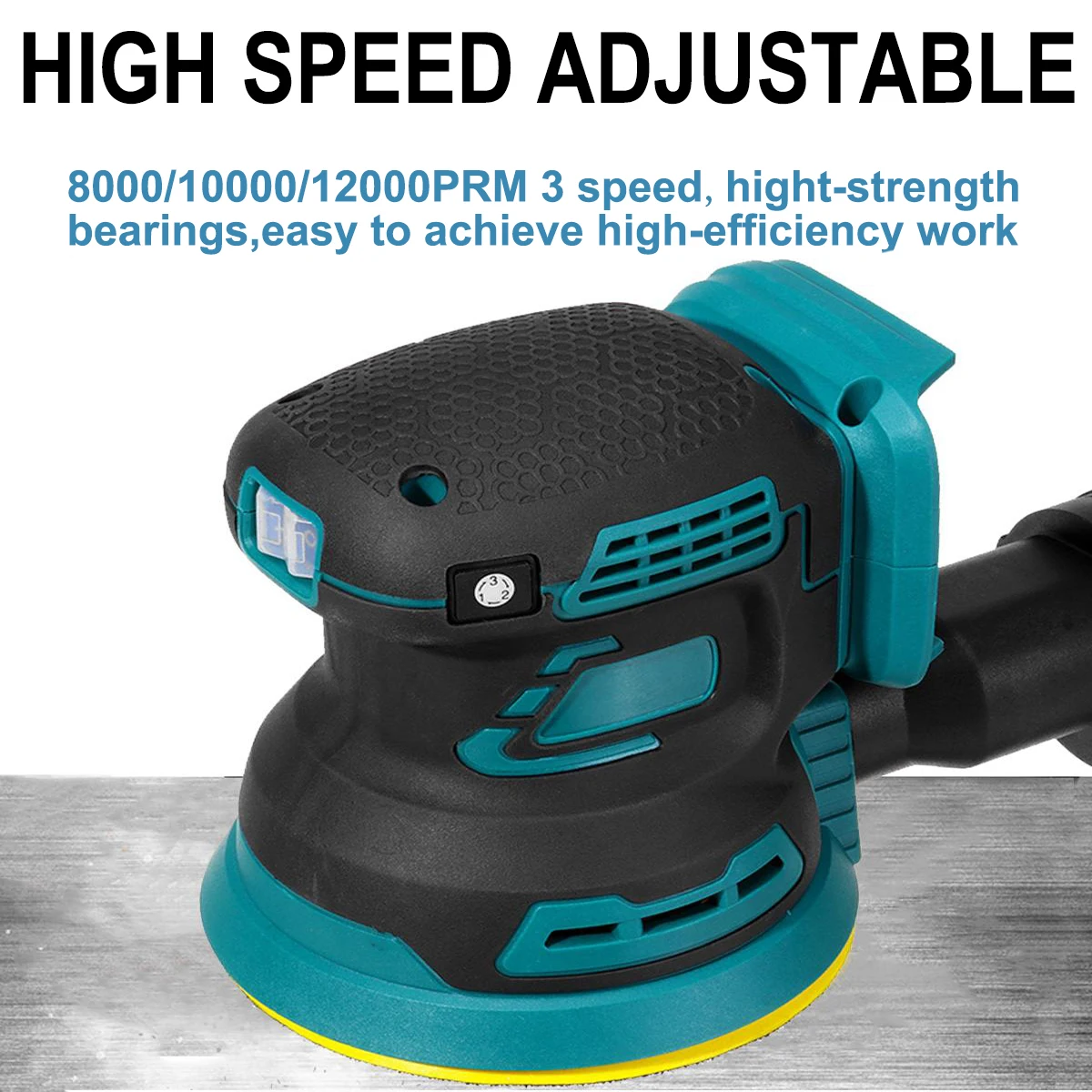 Brushless Random Orbit Electric Sander 125mm Sandpaper Wood Grinder Polishing Machine Sander Power Tools For Makita 18V Battery