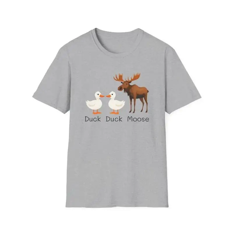 Duck Moose Softstyle T shirt Funny Animal