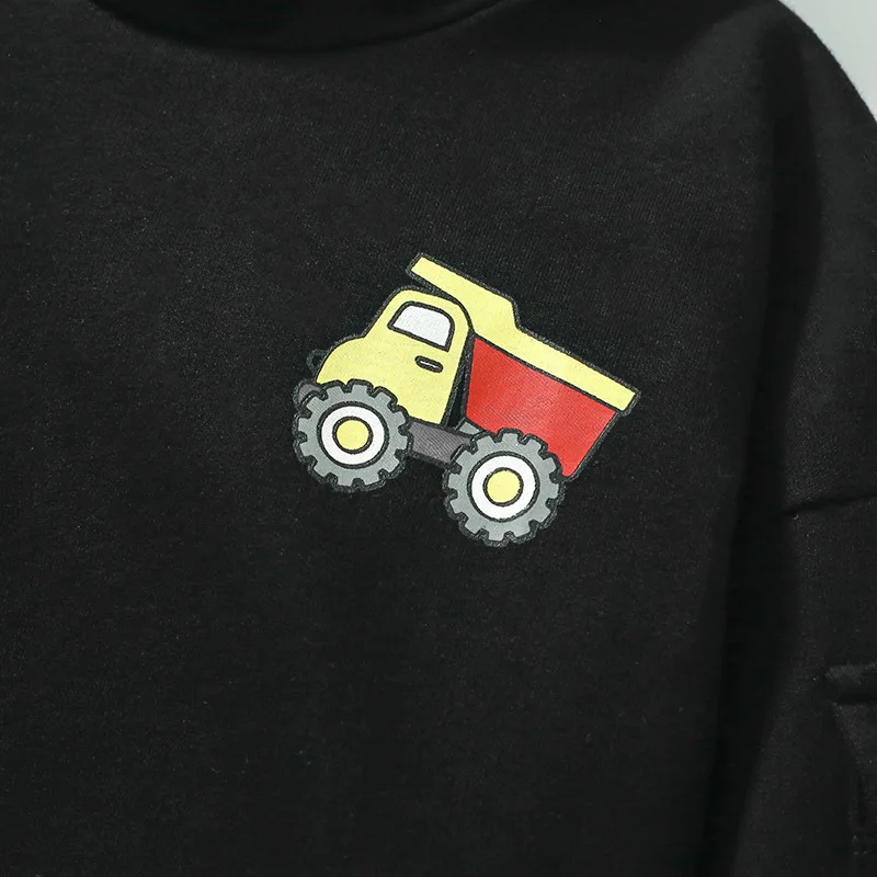 

Boys Hooded Sweatshirt Set Autumn New Long Sleeve Boys Sweatshirt Set