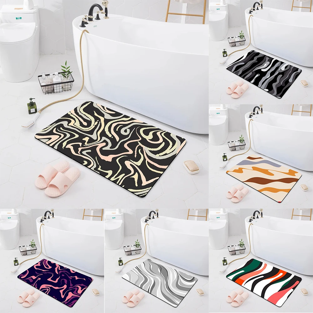 Home decoration bathroom absorbent mat living room entrance door floor mat modern bedroom kitchen carpet