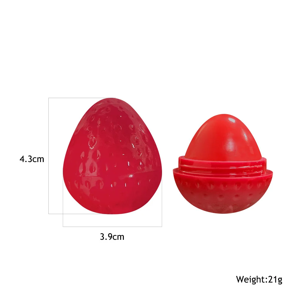딸기 모양 보습 립스틱 오래 지속되는 페이드 립 라인 립밤, 죽은 피부 과일 향 메이크업 립 틴트