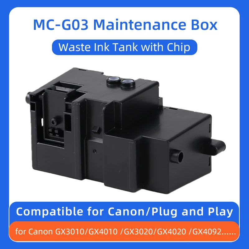 

MC-G03 Чип контейнера для обслуживания, совместимый с принтером Canon GX4010 GX4020 GX4030 GX4040 GX4050 GX4060 GX4070 GX4080 4090 4091