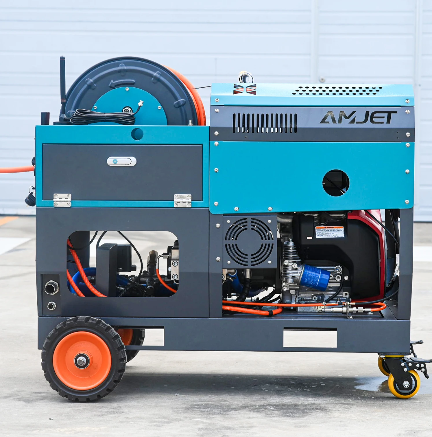 AMJET MS3030 300bar آلة تنظيف أنابيب الصرف 8GPM آلة تنظيف أنابيب الصرف 22HP آلة تنظيف أنابيب الصرف #3