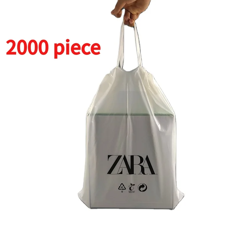 20 00piece.Custom.Hot Selling High Quality Custom Waterproof Frosted Plastic Drawstring Bag Printed Logo Drawstring Bag