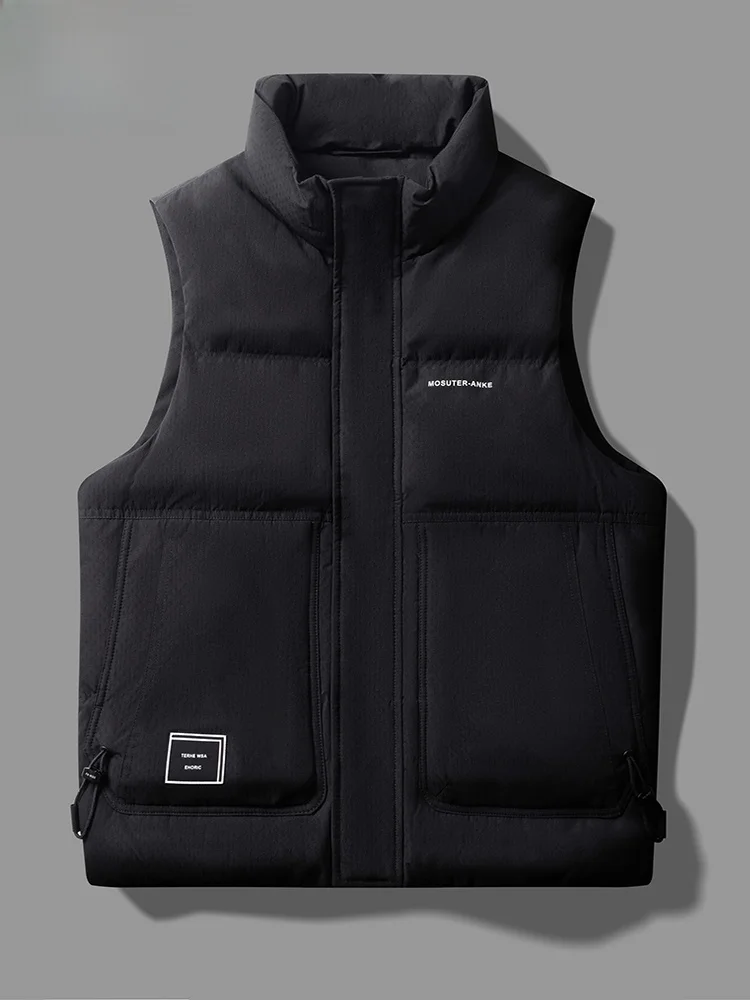 

Мужской стеганый жилет TUCANO: Теплое утепление, воротник-стойка, пуховик, осенне-зимняя новинка, стильная рабочая одежда