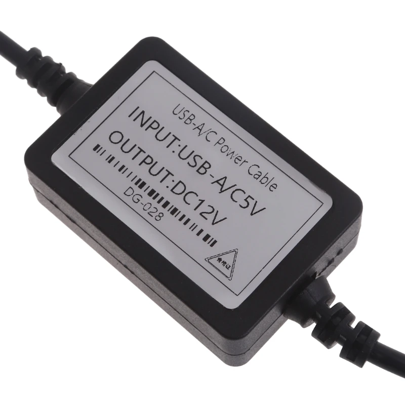 573A USB sang Bộ sạc USB 5V sang 12V 5,5 x 2,1mm Cáp cấp nguồn cho đèn LED