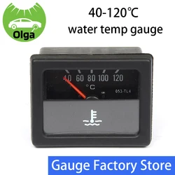 12V Square Water temperature meter 40-120℃ General purpose 053-TL4 Truck forklift tractor loader Water temp gauge