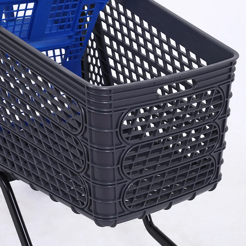 Single layer child seat plastic shopping cart for supermarkets and shopping malls