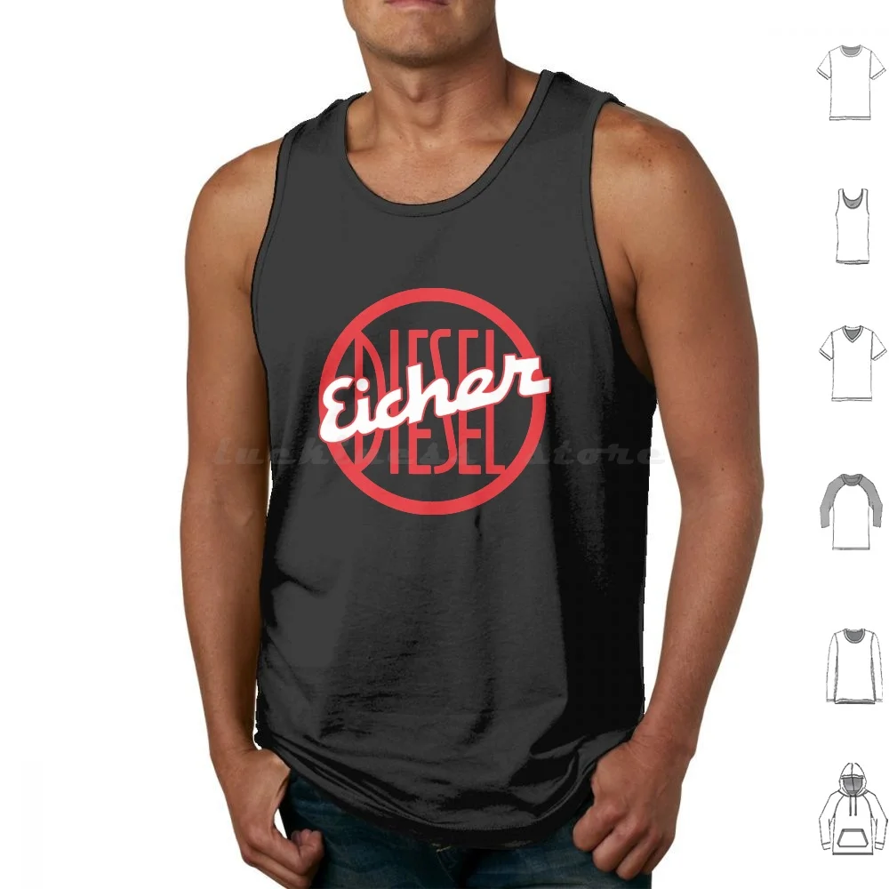 Logo-Eicher. Tank Tops Print Cotton Tire Tractor Bicycle Truck Oil