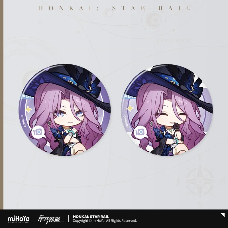 Sunsyea Honkai Star Rail Officiële Merch miHoYo Originele Authentieke JMDHKS Serie Badge Set Dan Heng Blade Sunday Aventurine
