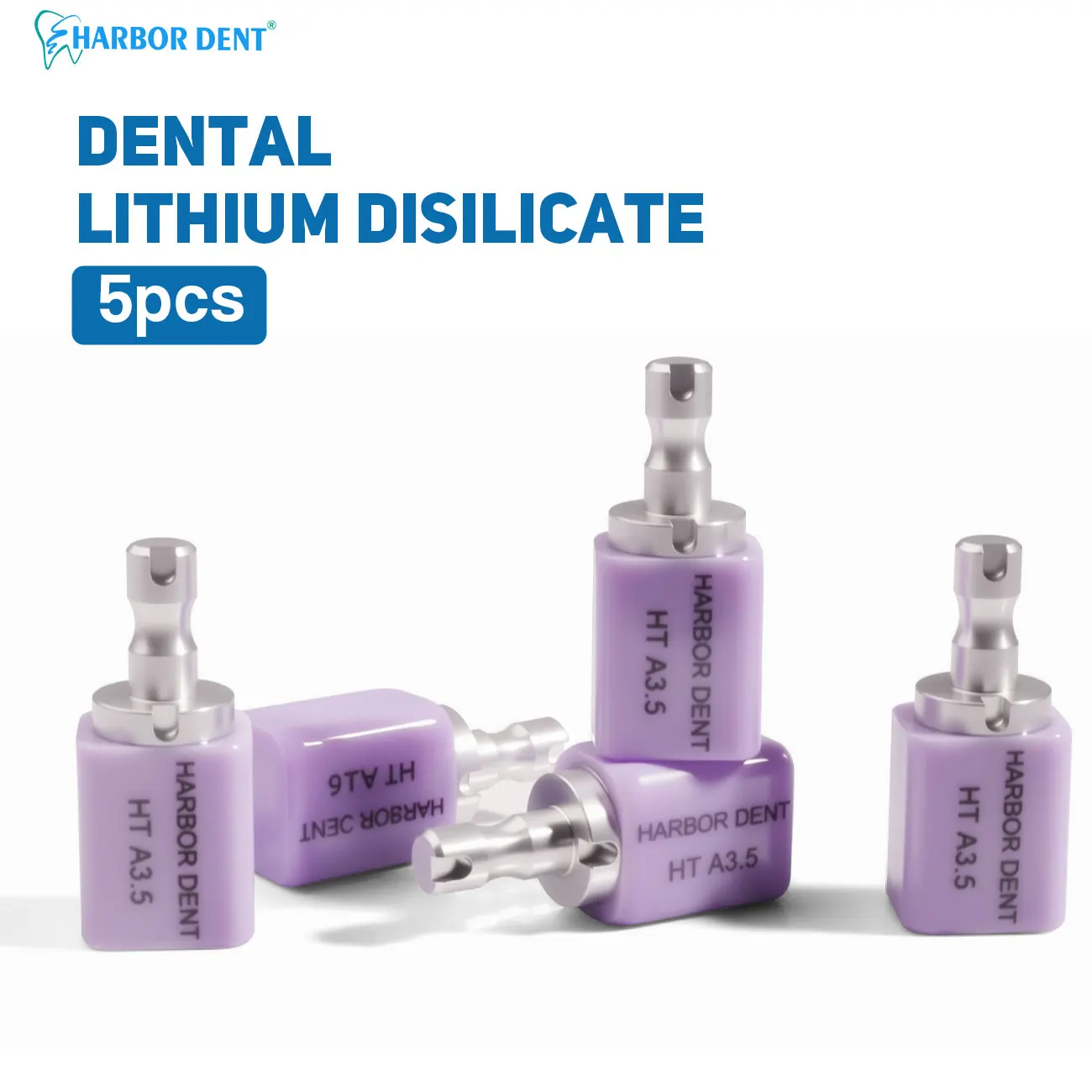 

5pcs/Box Lithium Disilicate C14 Glass Ceramic Blocks HT/LT for CAD CAM Sirona Cerec Veneer Dentist Materials