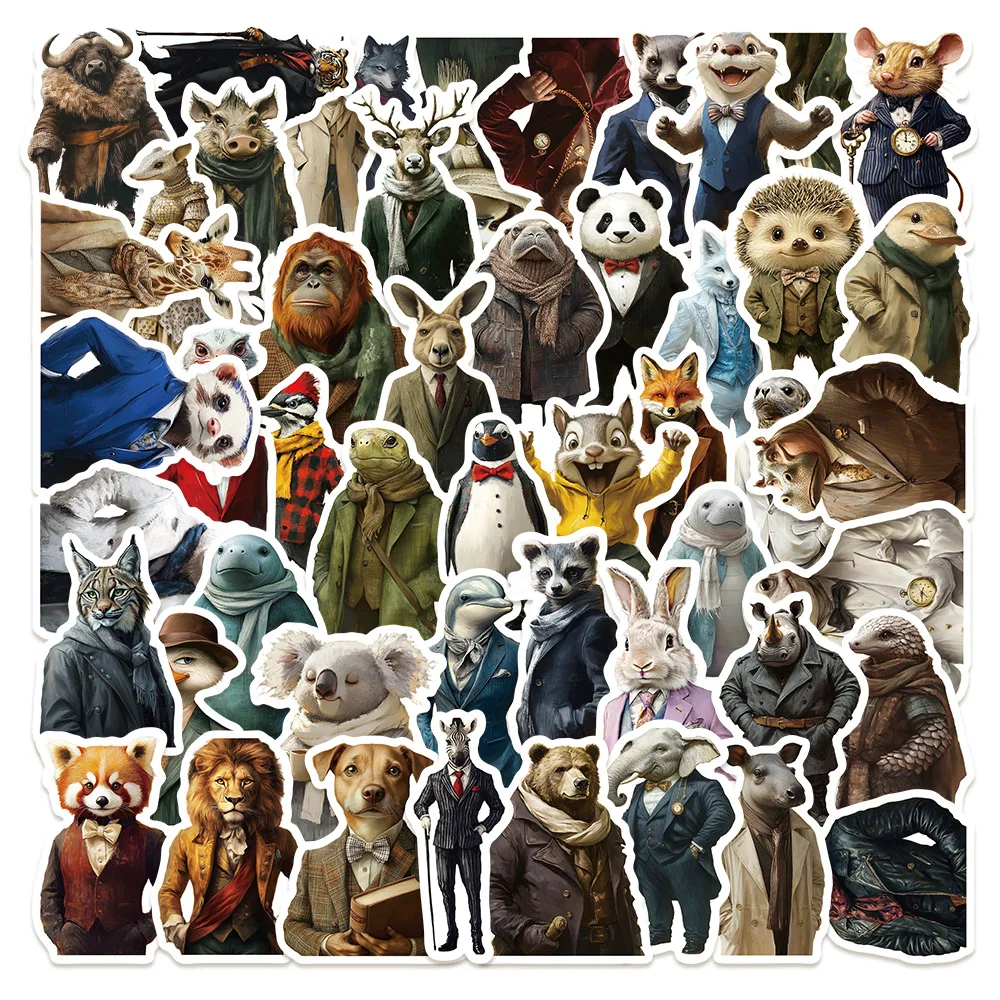 50/100 Stück Porträt-Aufkleber für Stilvolle Cartoon-Figuren, Sticker für Notizbücher, Schreibwaren-Dekoration, Wasserfeste Aufkleber