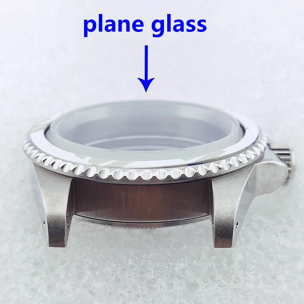 39.5mm Flat Mirror Vintage Case nh35 Stainless Steel Retro Case Watch Case for NH35 NH36 Movement Watches Accessories ﻿