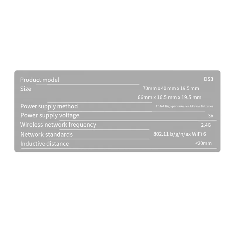 Pro DS3 TTLOCK Sensore di rilevamento contatti porta wireless da 2,4 Ghz Stato porta finestra aperta/chiusa Funziona con l'app G2 TTLOCK