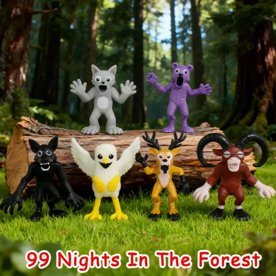 

6pcs/set 99 Nights In The Forest Figures Owl 99 Nights In The Forest Deer Owl Figurine 99 Nights In The Forest Figurine Toy