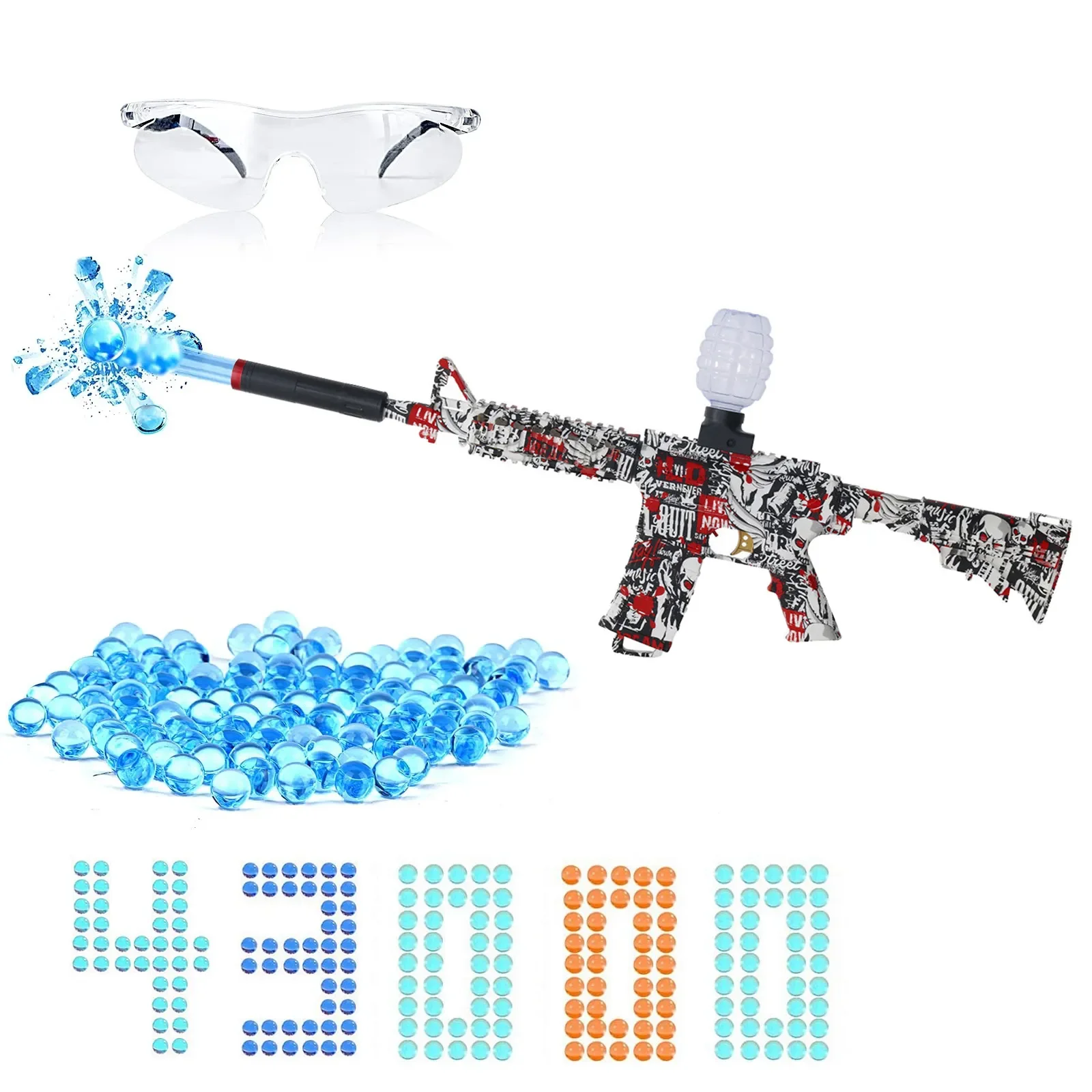 Electric Water Ball Beads Gun Toys M416 Shooter Rifle Weapon CS Fighting Outdoor Game Airsoft for Children Adult