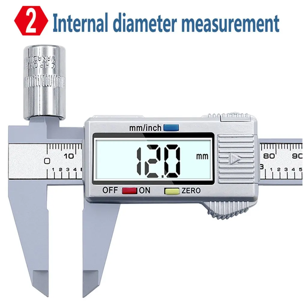 0-150mm Digital Vernier Caliper Electronic Digital Caliper LCD Screen Display Accurate Vernier Caliper Measurment Tool