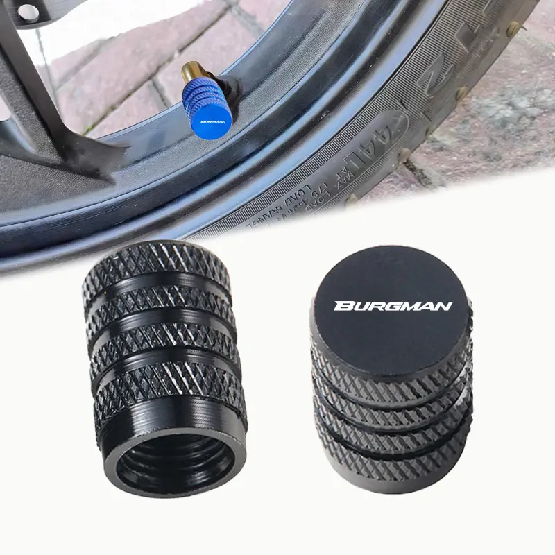 

2Pcs Motorcycle Accessories Tire Valve Air Port Stem Cover Caps For Suzuki BURGMAN 650 400 125 200 250 AN650 AN400 AN125 AN200