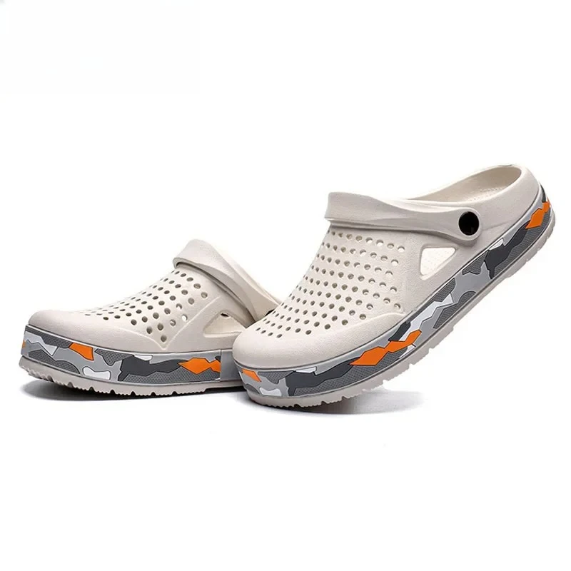 

Мужские сандалии-сабо Youpin больших размеров, летние, для улицы и пляжа, медицинские, повседневные, дышащие, с отверстиями