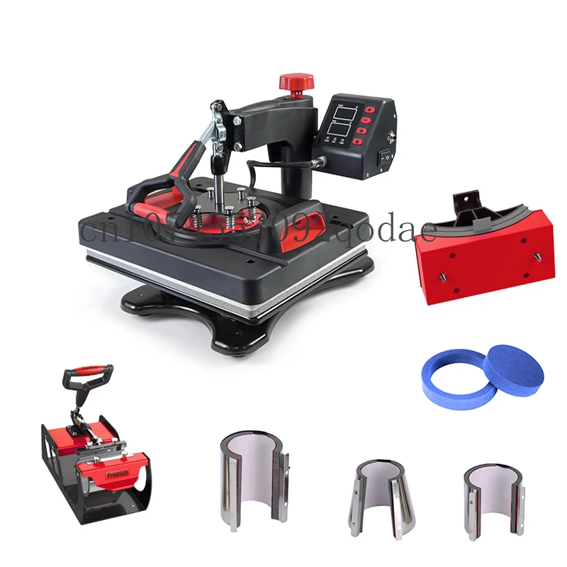 Upgrade The Multifunctional 8 In 1 Heat Stamping Machine Shaking Head Printing Equipment Cup Toaster T-shirt Transfer Machine