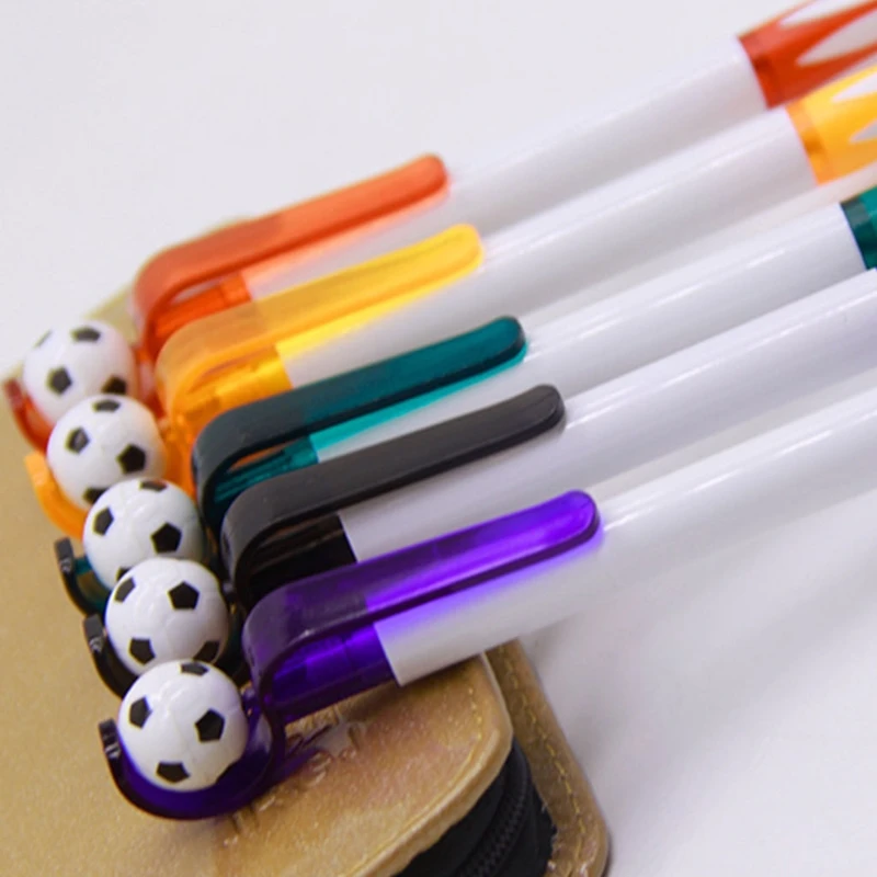 Retractable Ballpoint Pen Refillable Silicone Grip Pocket Clip for Kid