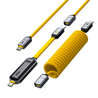 AOHI The Future Magflash 2-in-1 Charging & Data Storage Cable Set Fast Charging with USB 3.2 Gen2 Type C SSD USB Drive